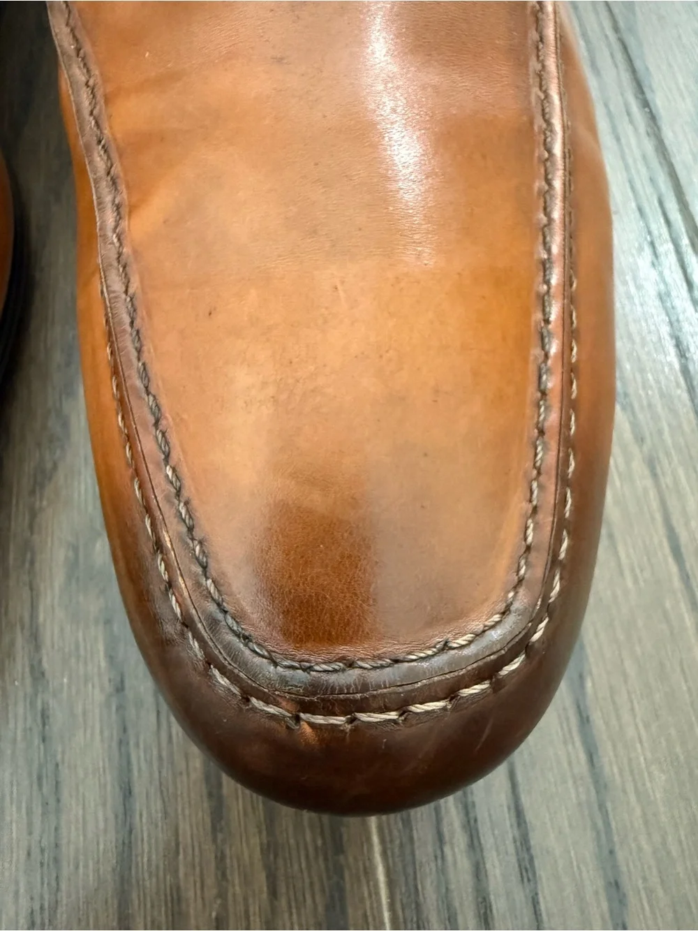TO BOOT NEW YORK Adam Derrick Portofino Tabacco Leather Penny Loafer Size 11